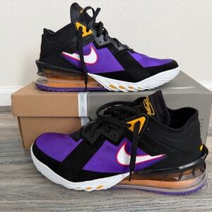 Nike Lebron XVIII Low Black and White Sneakers size 12.5